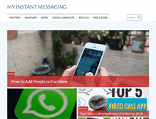 Tablet Screenshot of myinstantmessaging.com